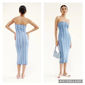 Reformation XS Cianna Strapless Sweater Dress Poolside